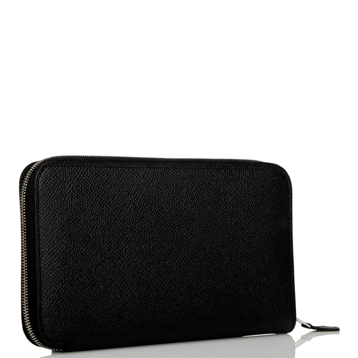 Top quality Hermes Azap Classique Wallet Black Epsom Palladium Hardware