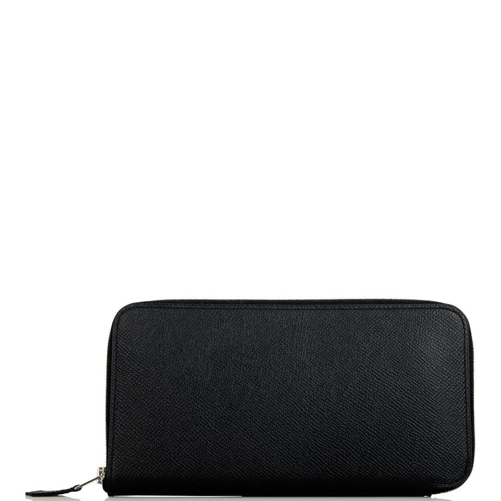 Top quality Hermes Azap Classique Wallet Black Epsom Palladium Hardware