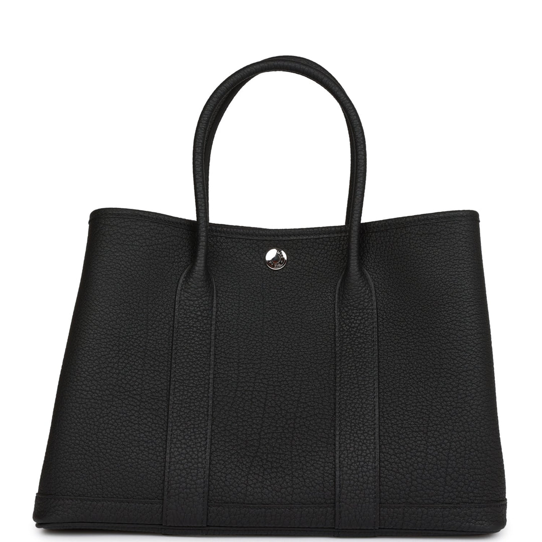 Top quality Hermes Garden Party 30 Black Negonda Palladium Hardware