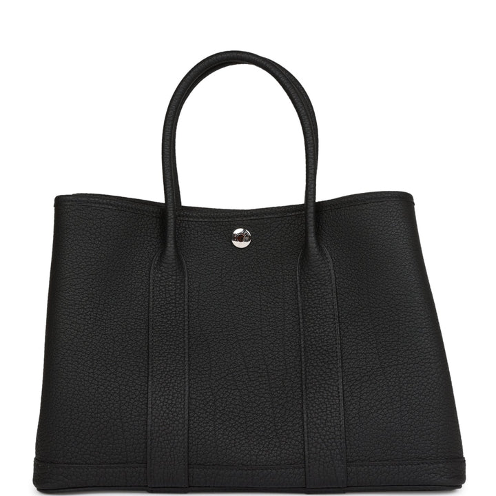 Top quality Hermes Garden Party 30 Black Negonda Palladium Hardware