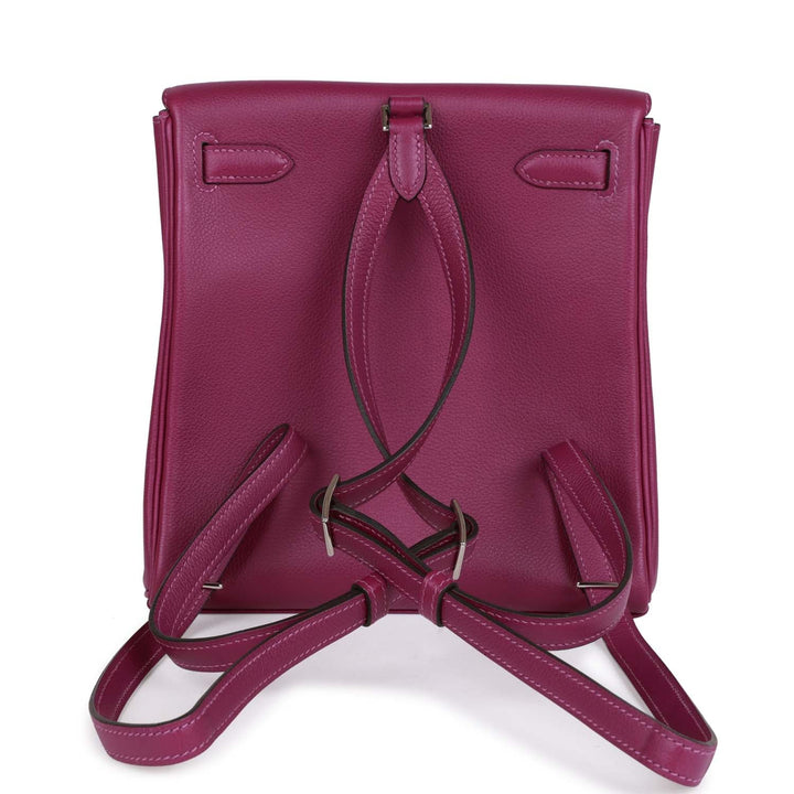 Top quality Hermes Kelly Ado Backpack Anemone Evercolor Palladium Hardware