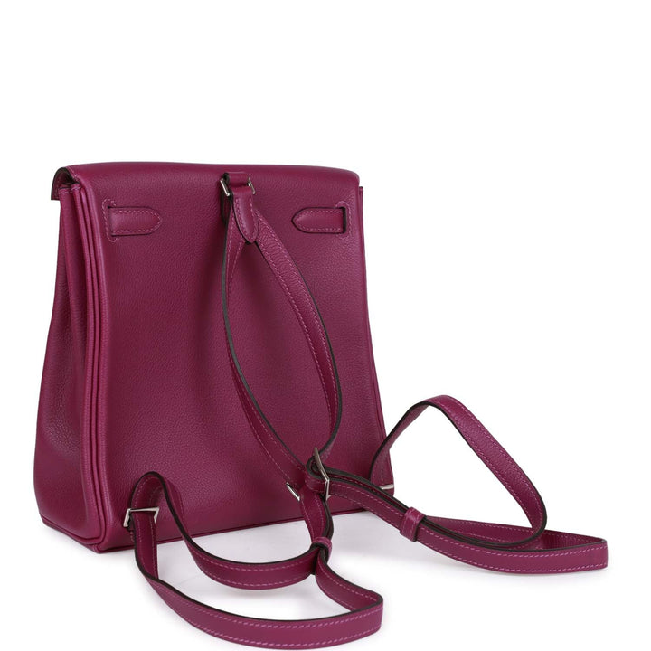 Top quality Hermes Kelly Ado Backpack Anemone Evercolor Palladium Hardware