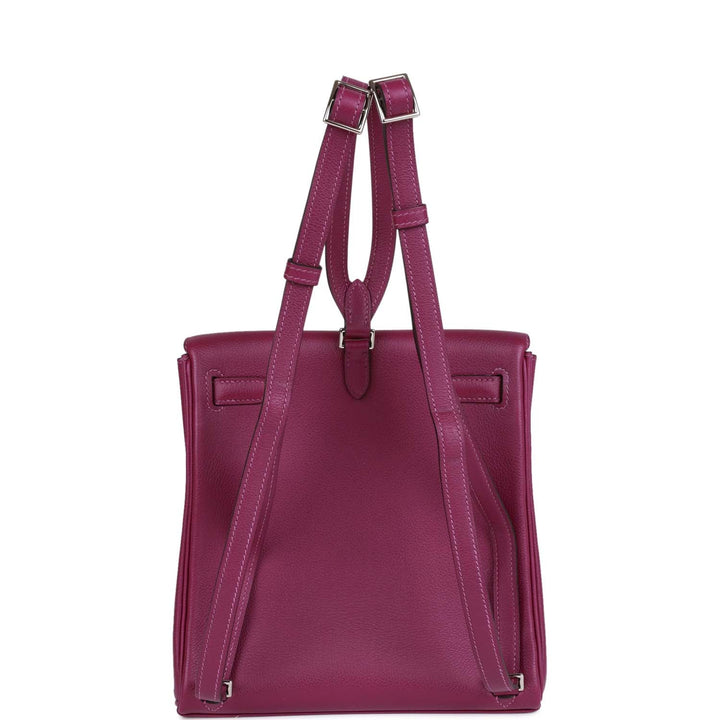 Top quality Hermes Kelly Ado Backpack Anemone Evercolor Palladium Hardware