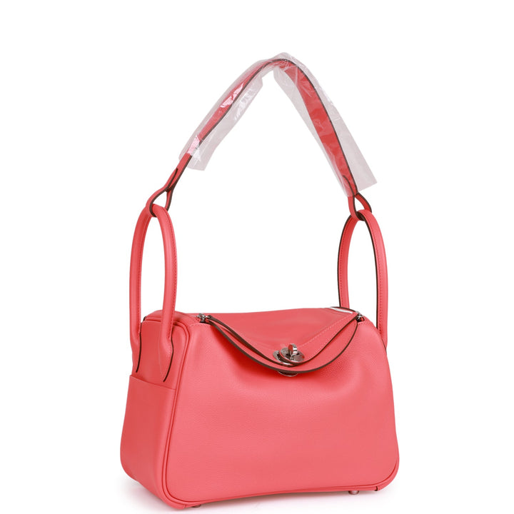 Hermes Lindy 26 Rose Texas Evercolor Palladium Hardware