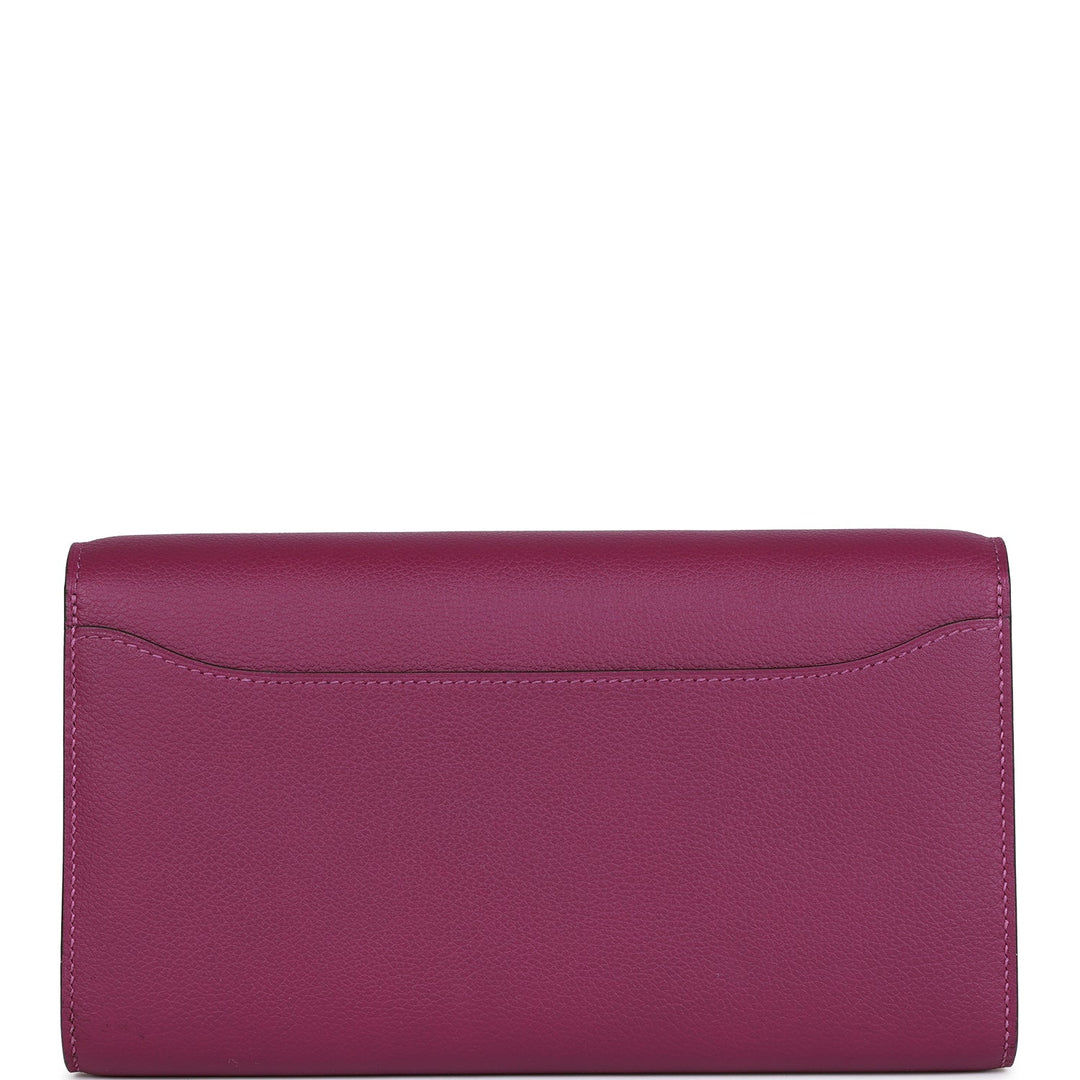 Top quality Hermes Constance Wallet To Go Anemone Evercolor Gold Hardware