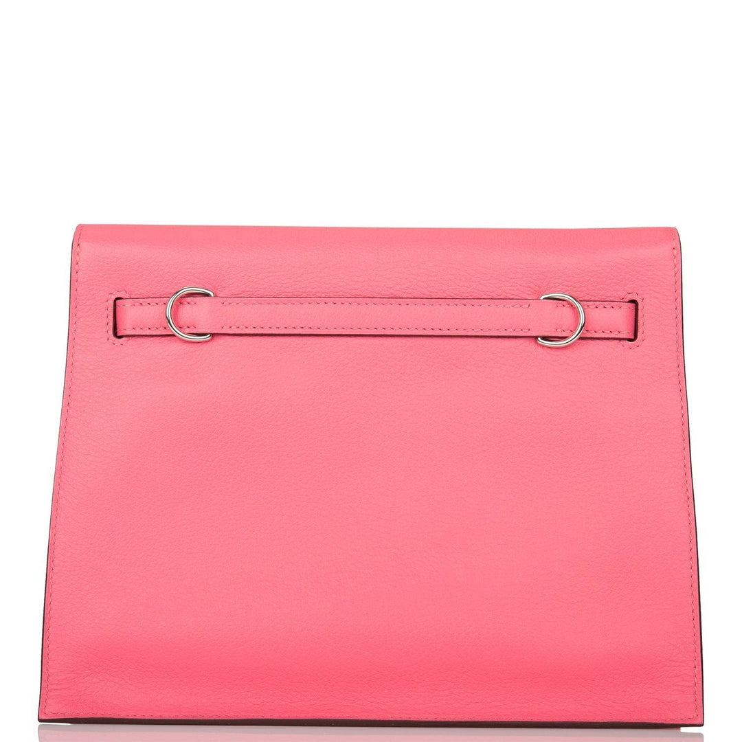 Hermes Kelly Danse Rose Azalee Evercolor Palladium Hardware