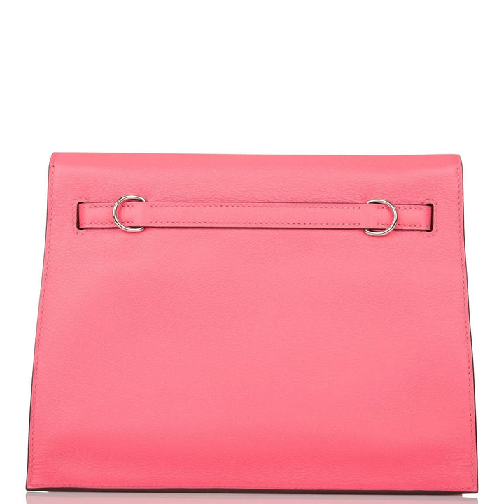 Hermes Kelly Danse Rose Azalee Evercolor Palladium Hardware