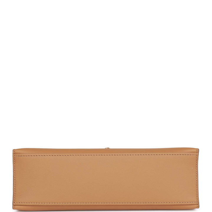 Top quality Hermes Kelly Pochette Biscuit Swift Gold Hardware