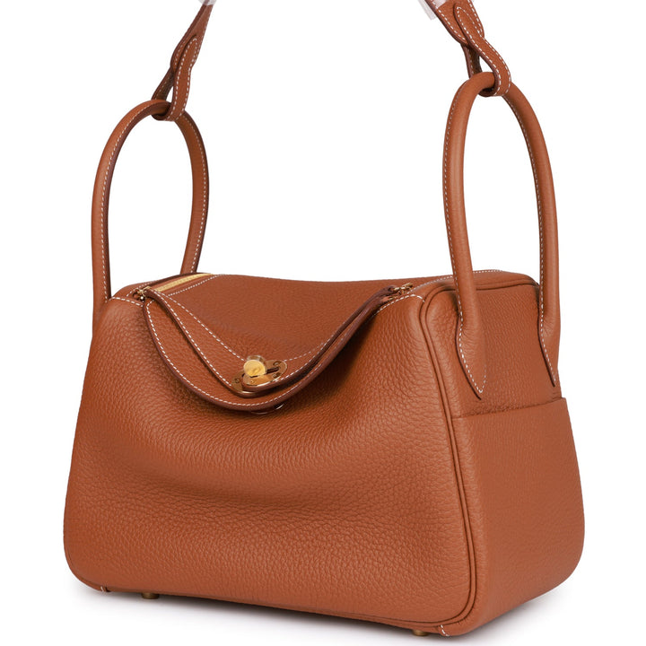 Top quality Hermes Lindy 26 Gold Clemence Gold Hardware