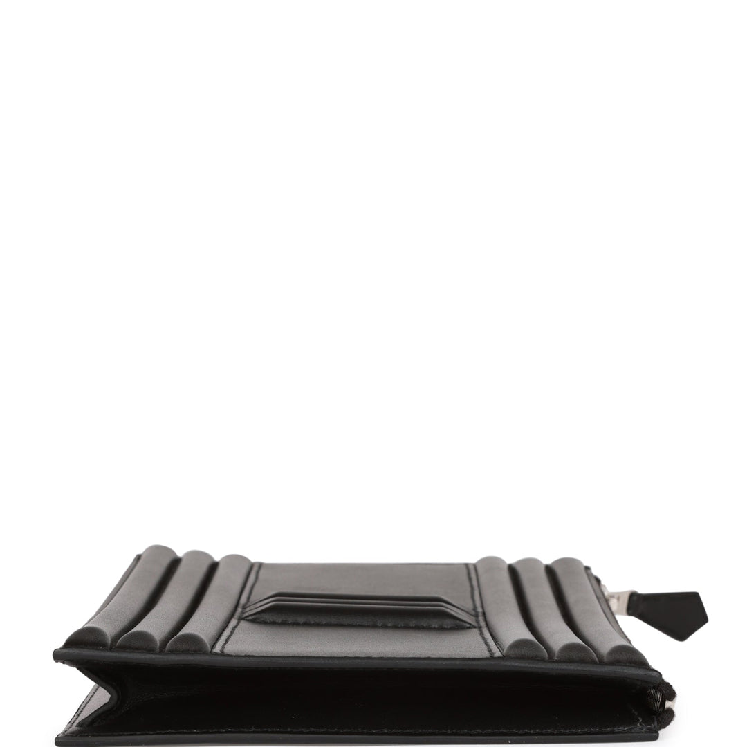 Top quality Hermes Cadena Lock Bag Black Tadelakt Palladium Hardware