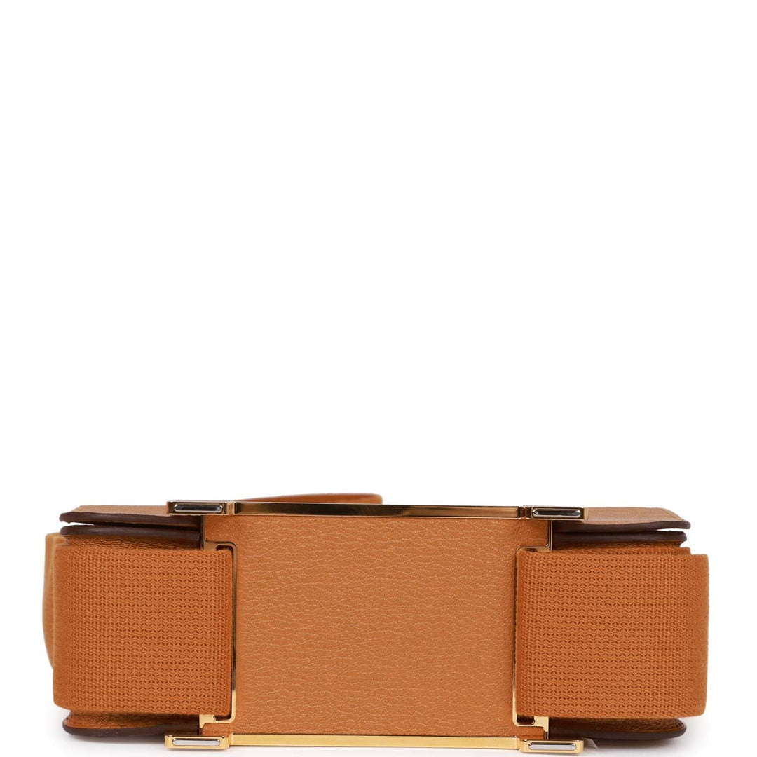 Top quality Hermes Geta Caramel Chevre Gold Hardware