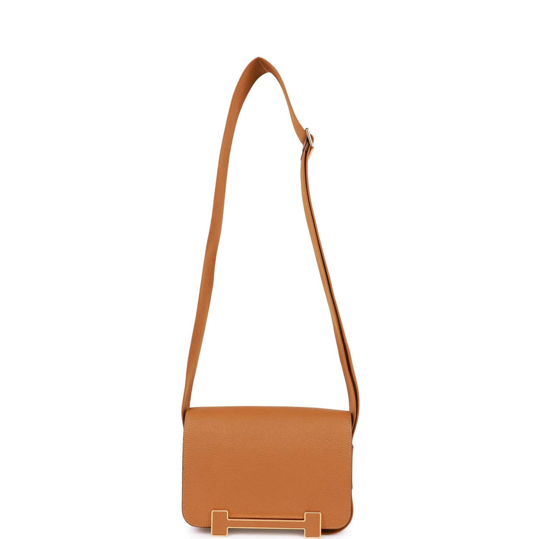 Top quality Hermes Geta Caramel Chevre Gold Hardware