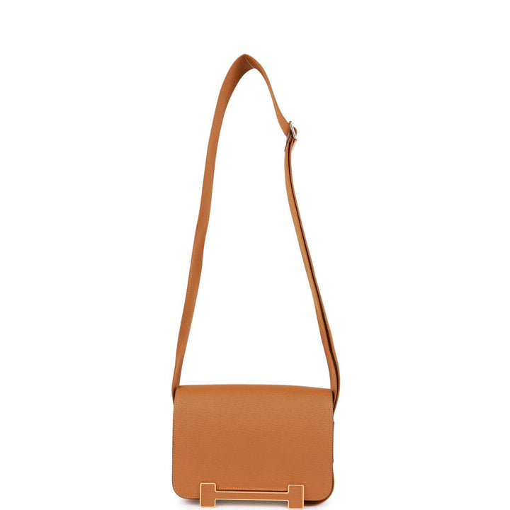 Top quality Hermes Geta Caramel Chevre Gold Hardware