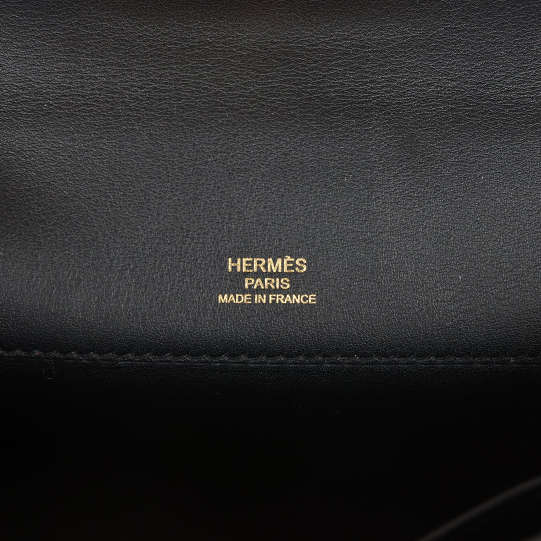 Top quality Hermes Kelly Cut Black Swift Gold Hardware