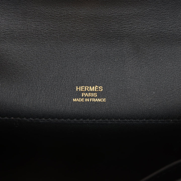 Top quality Hermes Kelly Cut Black Swift Gold Hardware