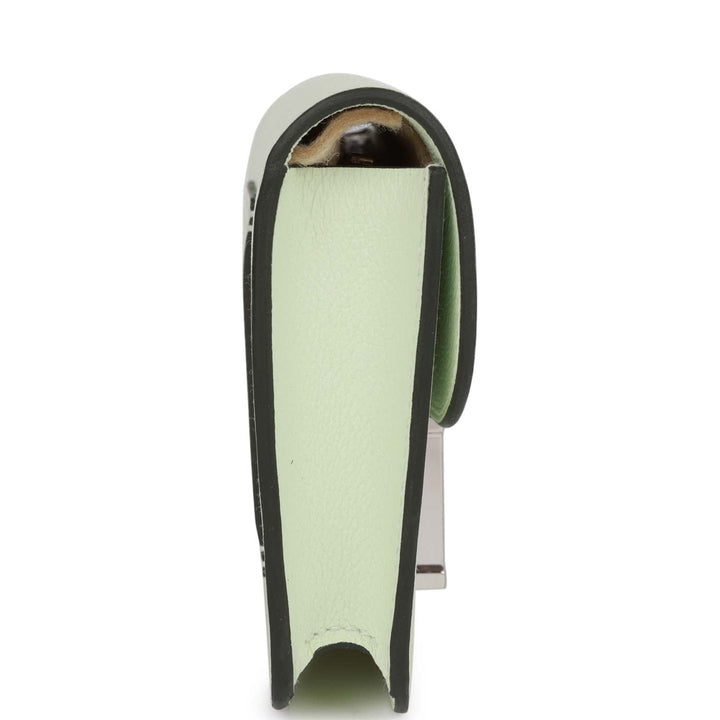 Top quality Hermes Constance Slim Wallet Vert Fizz Evercolor Palladium Hardware