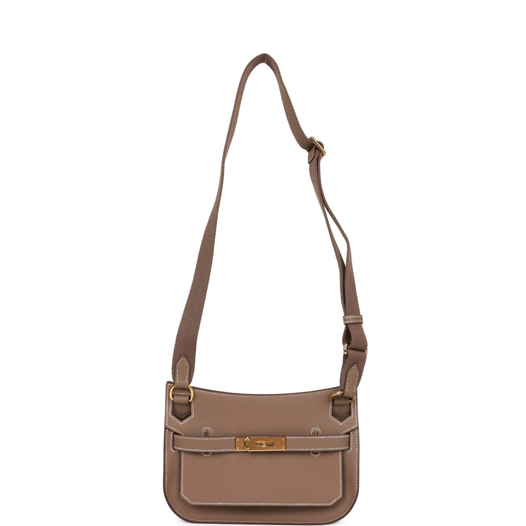 Top quality Hermes Jypsiere Mini Etoupe Swift Gold Hardware