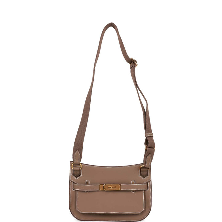 Top quality Hermes Jypsiere Mini Etoupe Swift Gold Hardware