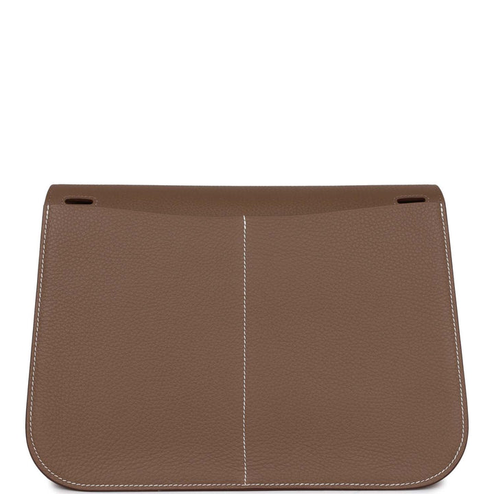 Top quality Hermes Halzan 31 Etoupe Clemence Gold Hardware
