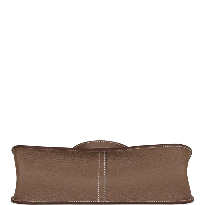 Top quality Hermes Halzan 31 Etoupe Clemence Gold Hardware