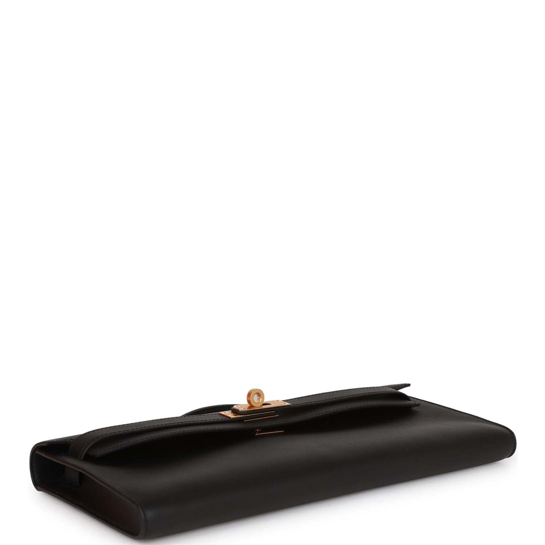 Top quality Hermes Kelly Cut Black Swift Gold Hardware
