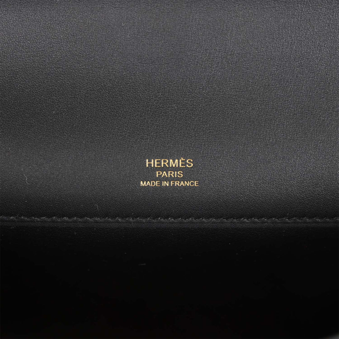 Top quality Hermes Kelly Cut Black Swift Gold Hardware