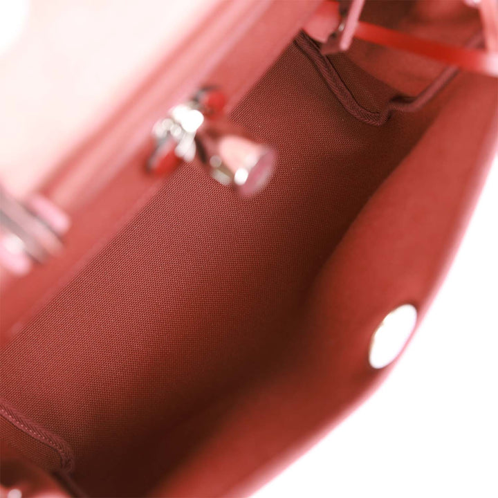 Top quality Hermes Herbag Zip PM 31 Rouge H Vache Hunter Palladium Hardware