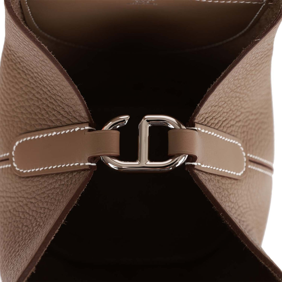 Top quality Hermes In-The-Loop 18 Etoupe Clemence and Swift Palladium Hardware