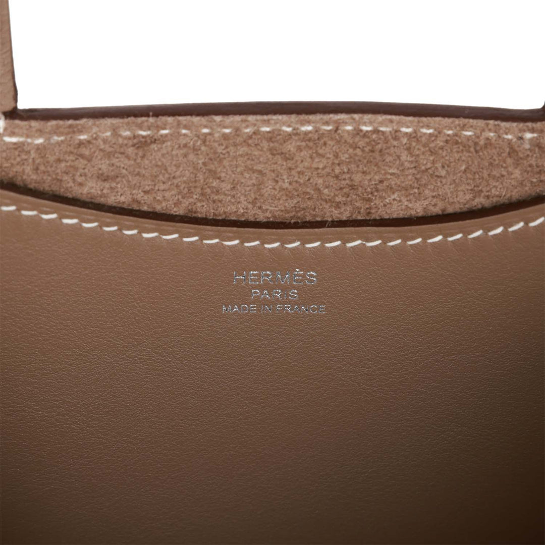 Top quality Hermes In-The-Loop 18 Etoupe Clemence and Swift Palladium Hardware