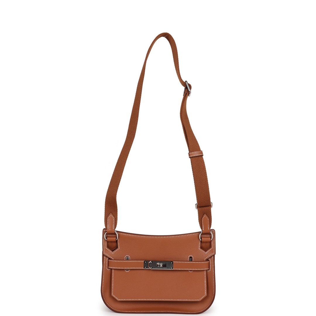 Top quality Hermes Jypsiere Mini Gold Evercolor Palladium Hardware