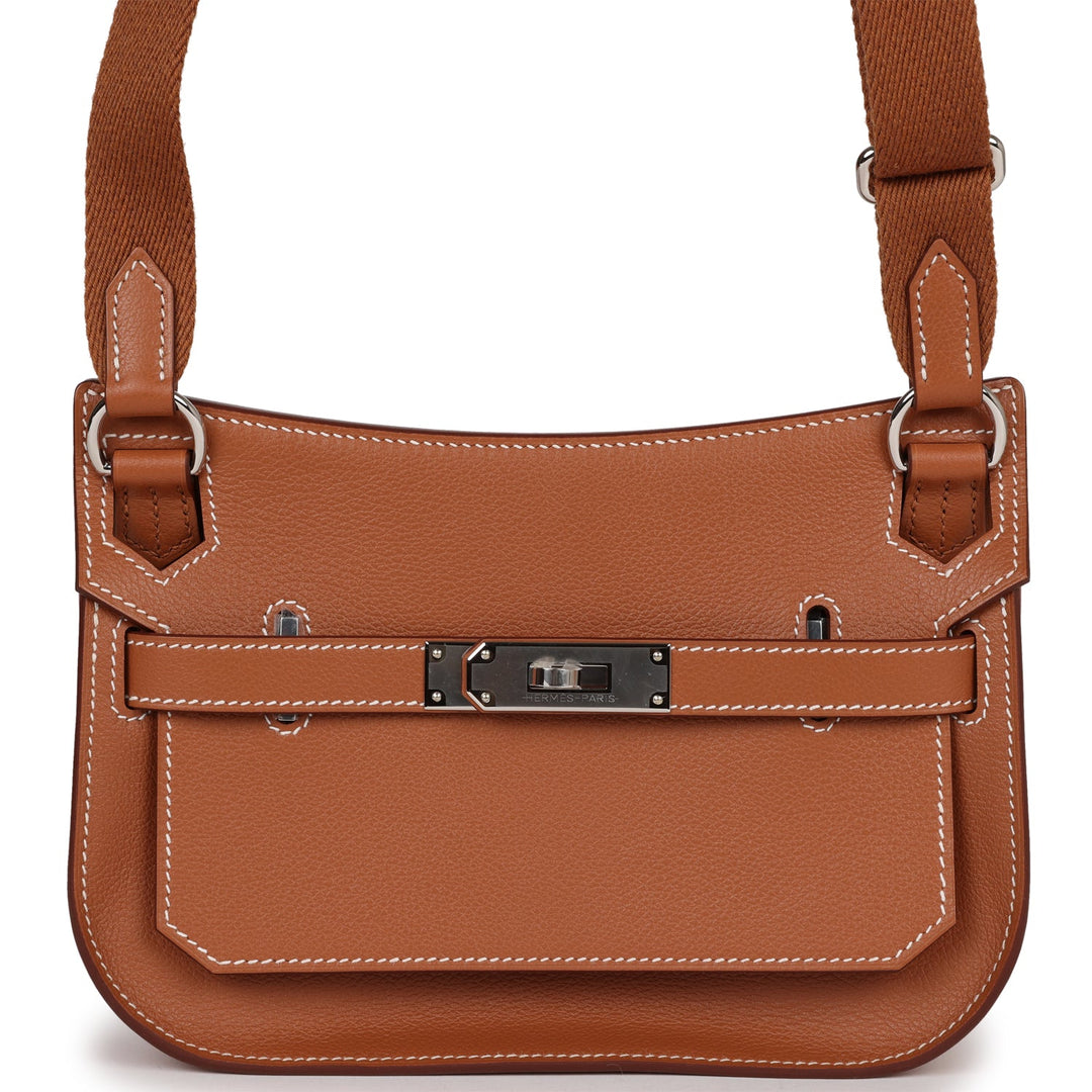 Top quality Hermes Jypsiere Mini Gold Evercolor Palladium Hardware