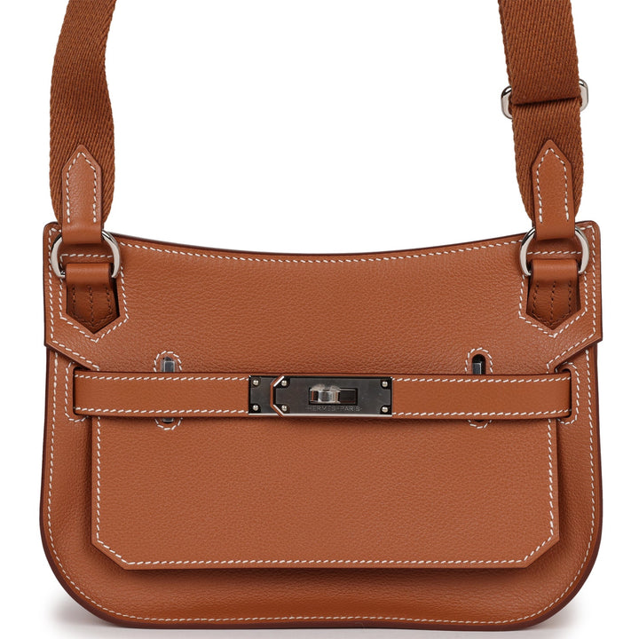 Top quality Hermes Jypsiere Mini Gold Evercolor Palladium Hardware