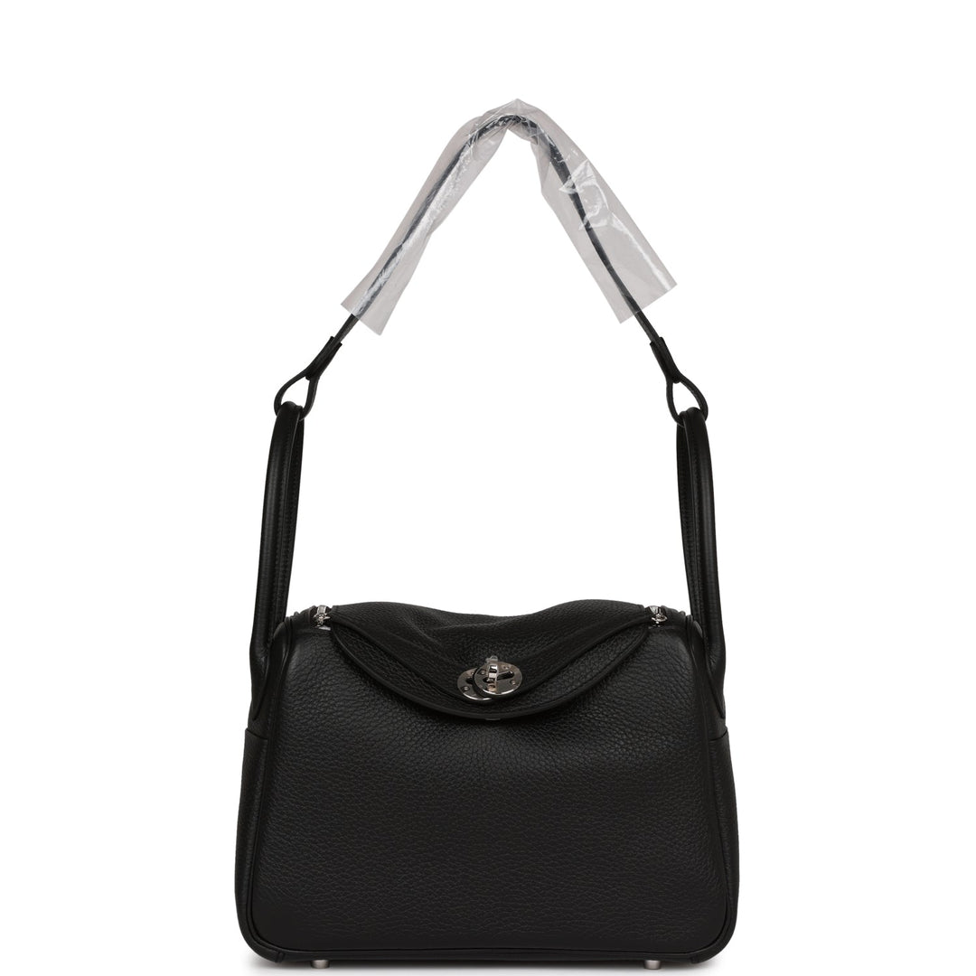 Top quality Hermes Lindy 26 Black Clemence Palladium Hardware