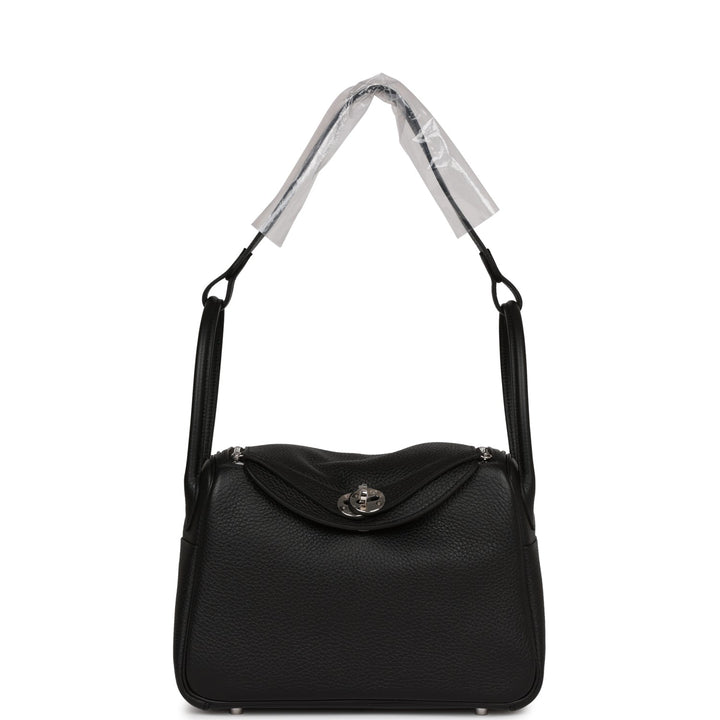 Top quality Hermes Lindy 26 Black Clemence Palladium Hardware