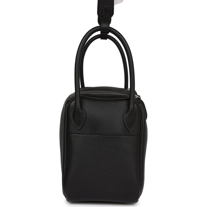 Top quality Hermes Lindy 26 Black Clemence Palladium Hardware