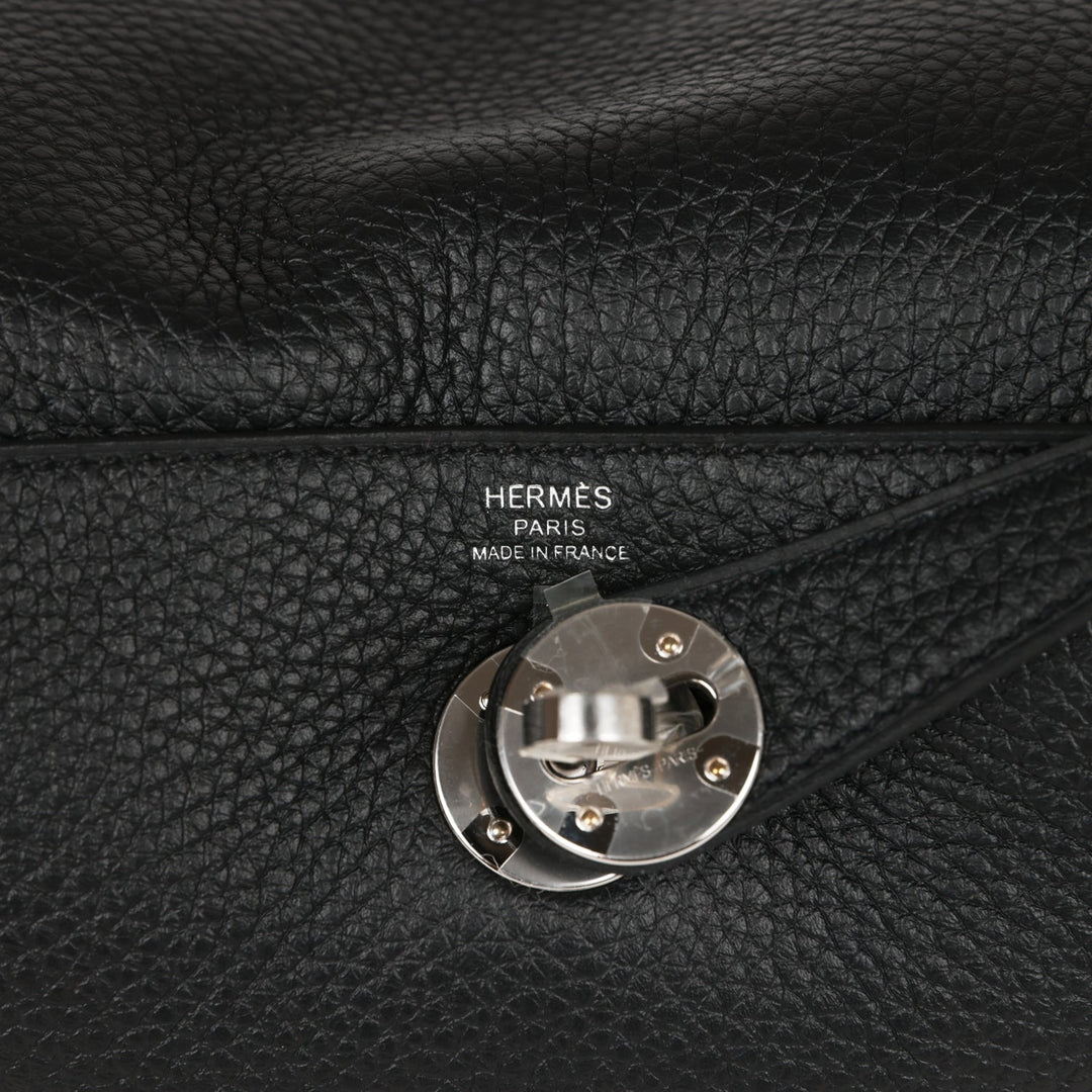 Top quality Hermes Lindy 26 Black Clemence Palladium Hardware