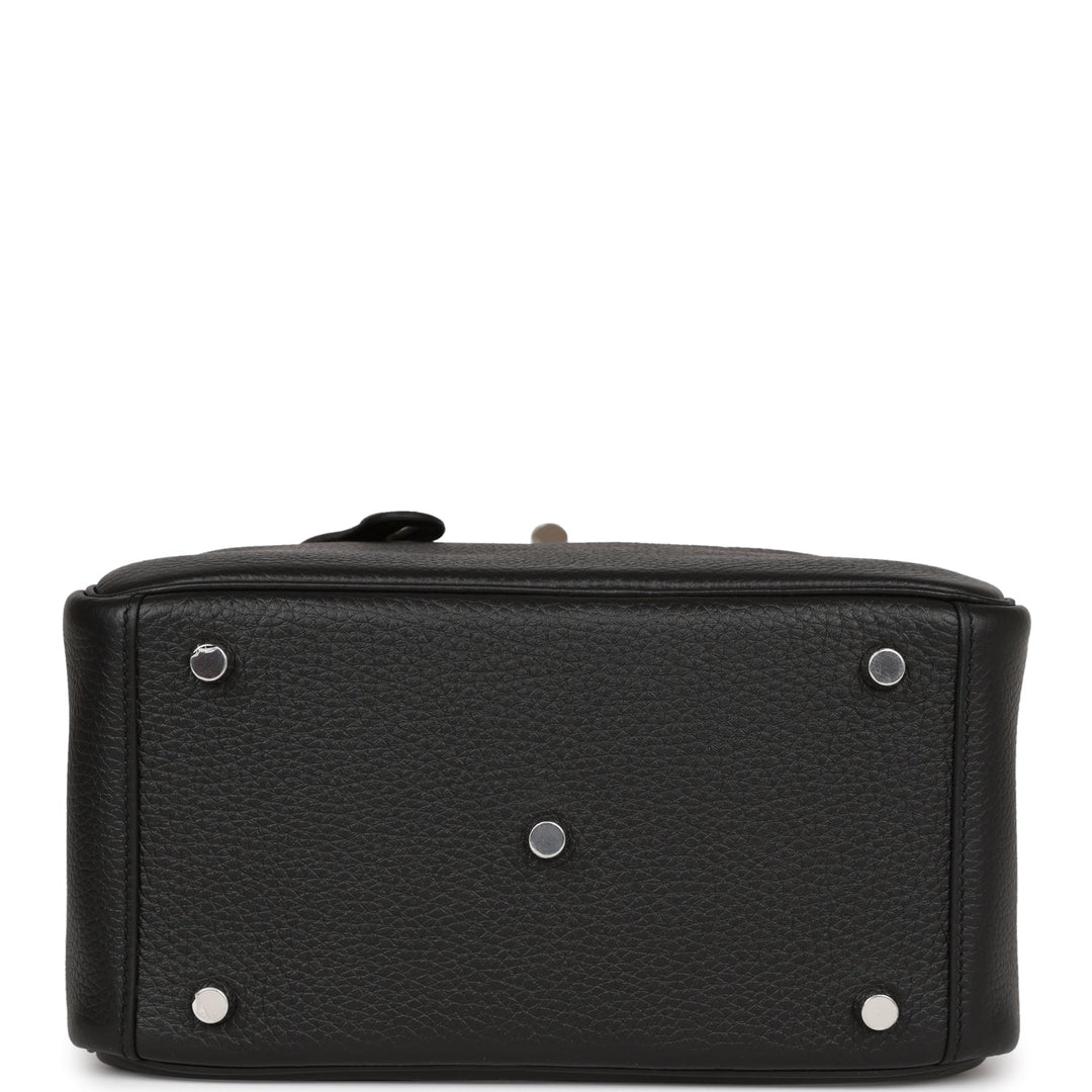 Top quality Hermes Lindy 26 Black Clemence Palladium Hardware