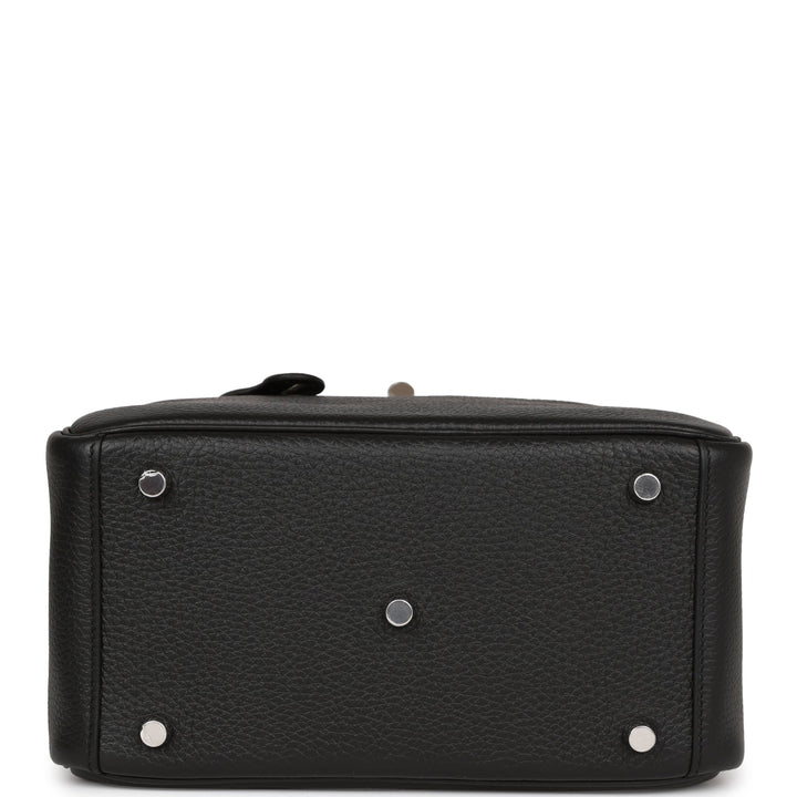 Top quality Hermes Lindy 26 Black Clemence Palladium Hardware