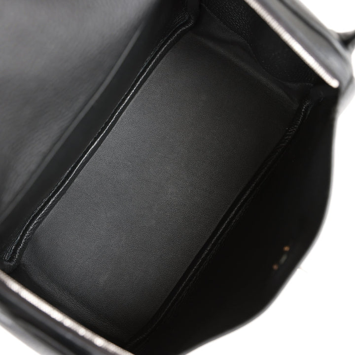 Top quality Hermes Lindy 26 Black Clemence Palladium Hardware