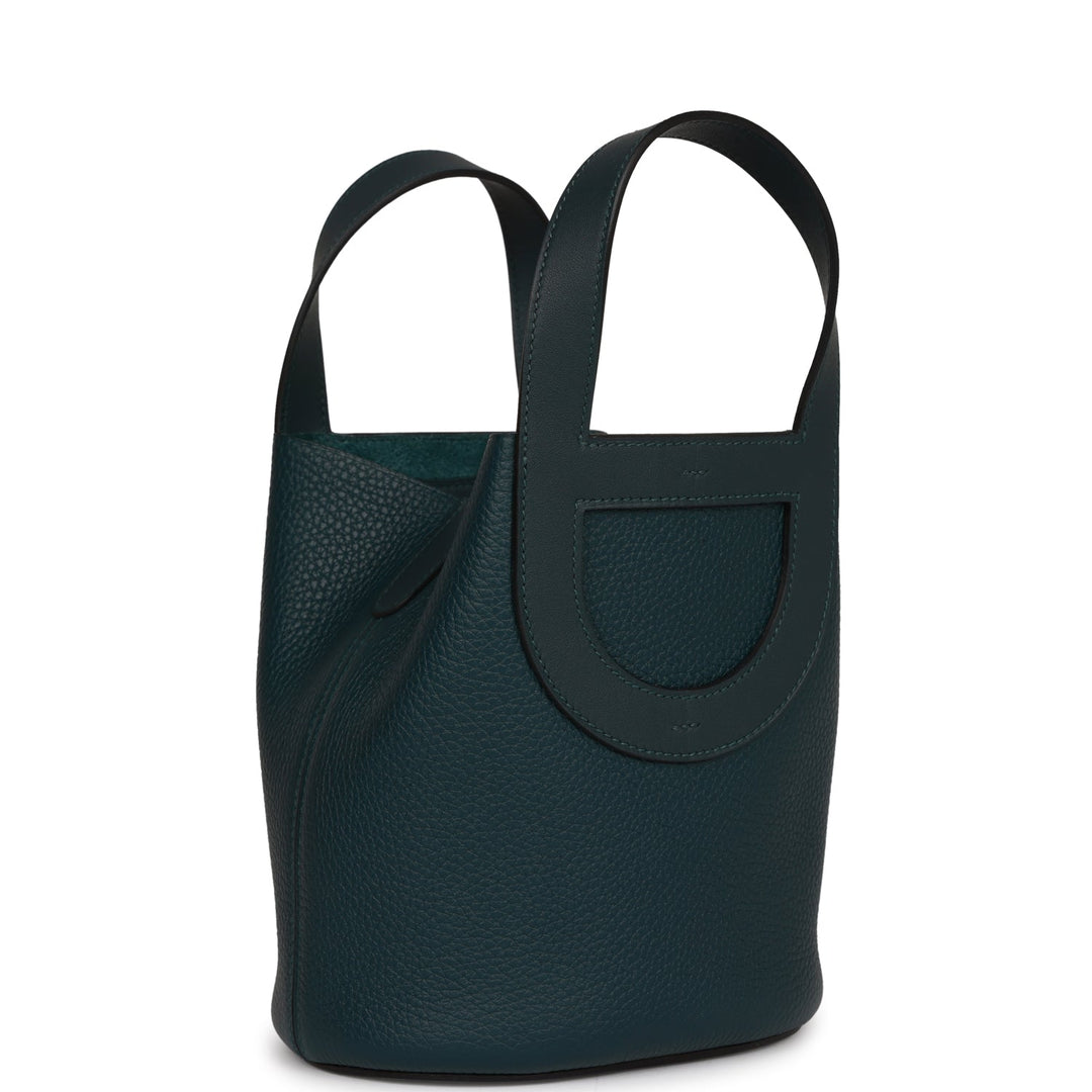 Top quality Hermes In-The-Loop 18 Vert Cypress Clemence and Swift Palladium Hardware