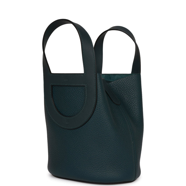 Top quality Hermes In-The-Loop 18 Vert Cypress Clemence and Swift Palladium Hardware