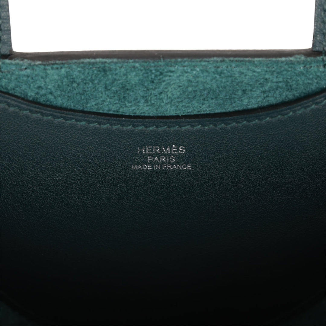 Top quality Hermes In-The-Loop 18 Vert Cypress Clemence and Swift Palladium Hardware
