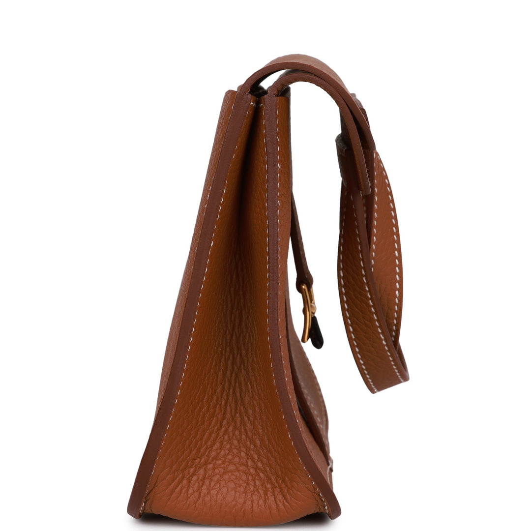 Top quality Hermes Halzan 25  Gold Clemence Gold Hardware