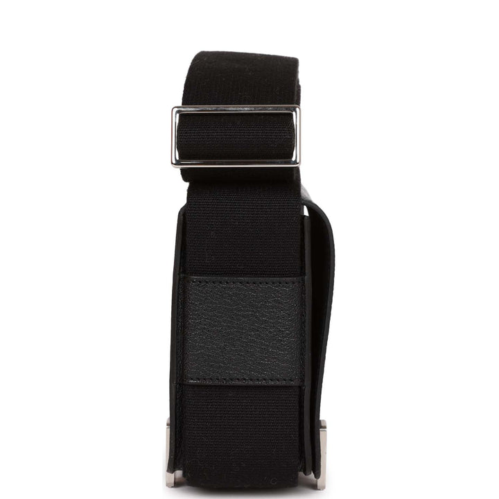 Top quality Hermes Geta Bag Black Chevre Palladium Hardware