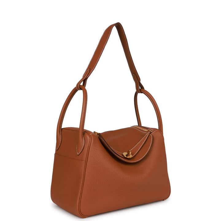Top quality Hermes Lindy 30 Gold Clemence Gold Hardware