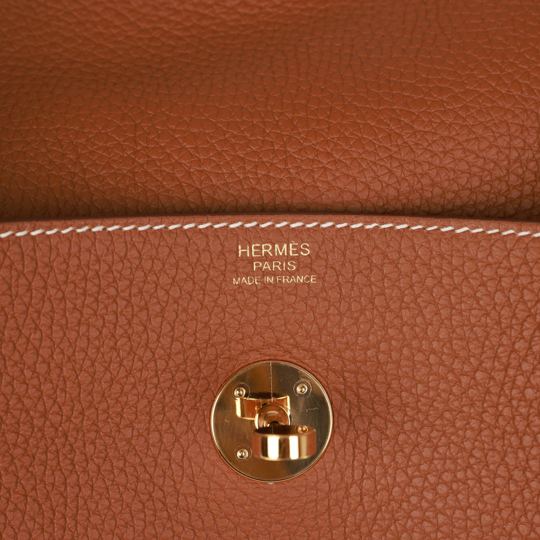 Top quality Hermes Lindy 30 Gold Clemence Gold Hardware