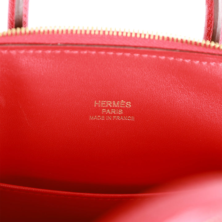 Top quality Hermes 1923 Bolide Mini Rouge de Coeur Chevre Gold Hardware