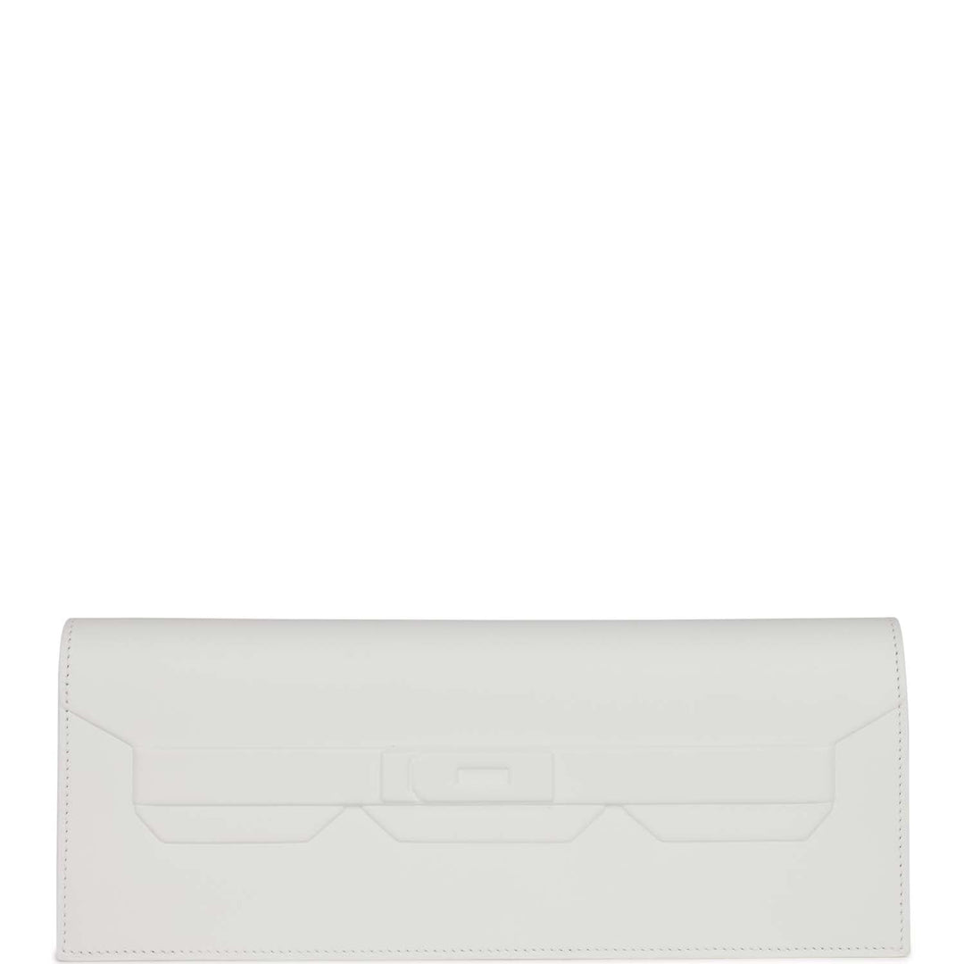 Top quality Hermes Shadow Kelly Cut New White Swift