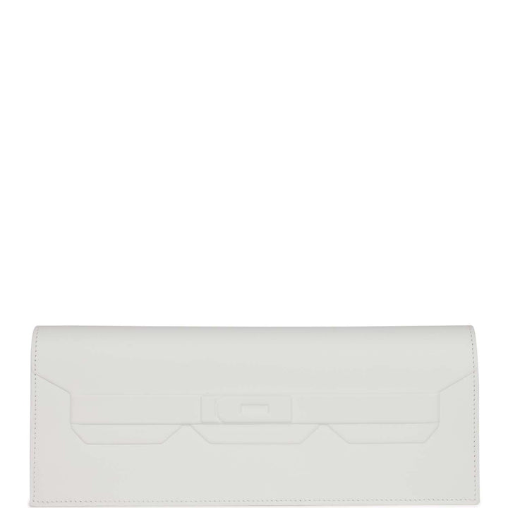 Top quality Hermes Shadow Kelly Cut New White Swift