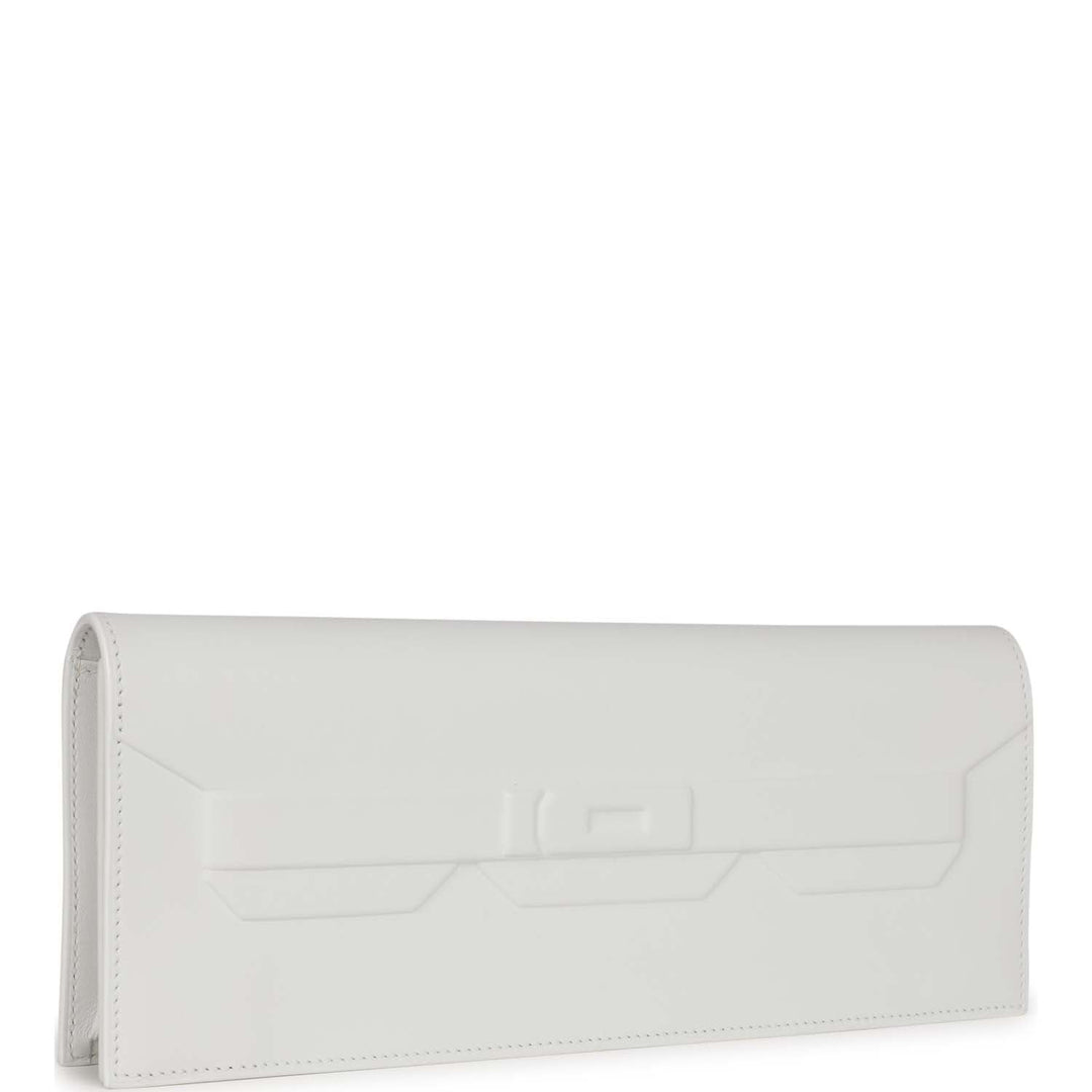 Top quality Hermes Shadow Kelly Cut New White Swift